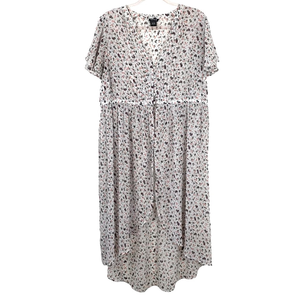 Torrid Sheer Floral Tunic